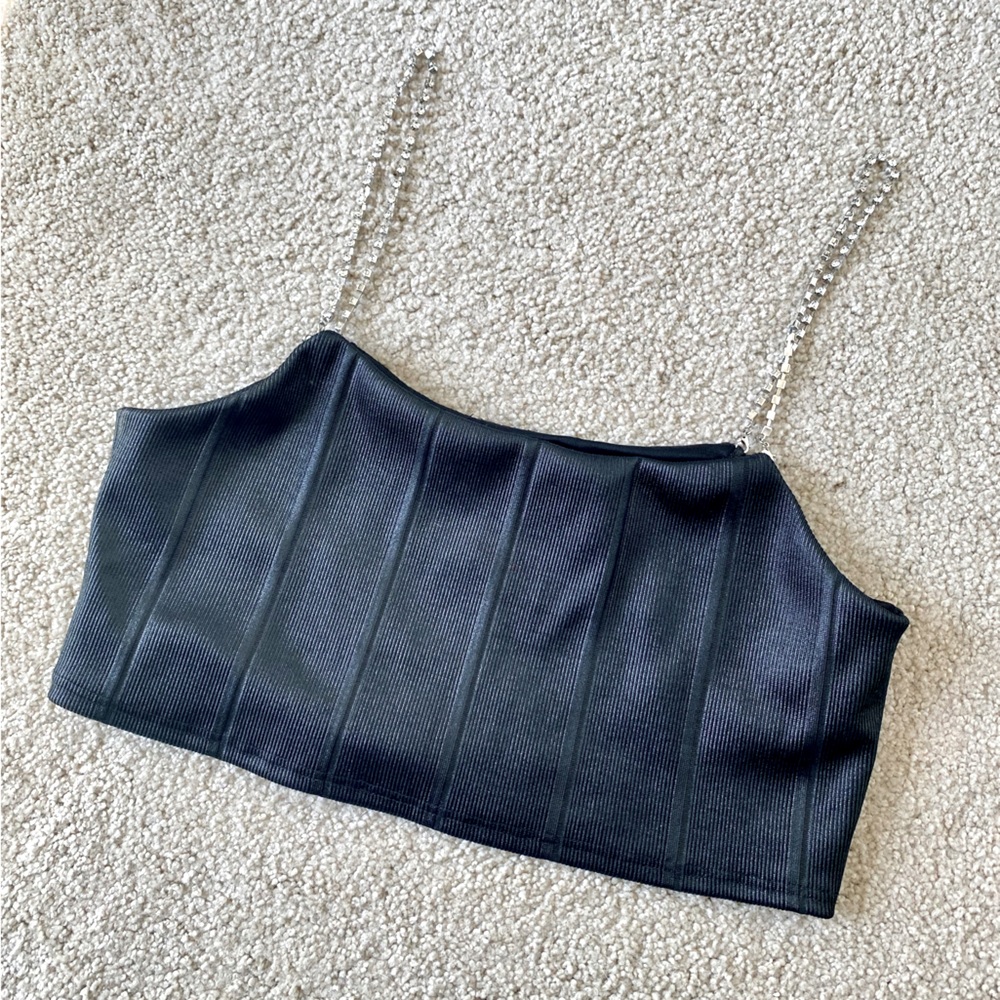 Topshop Diamante Bandage Bralette